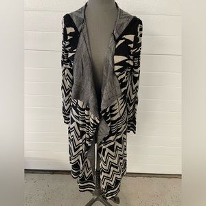 Cupio Tribal Long Cardigan Size Large